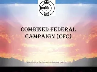 Combined federal Campaign (CFC)