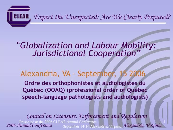 globalization and labour mobility jurisdictional cooperation