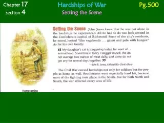 Hardships of War