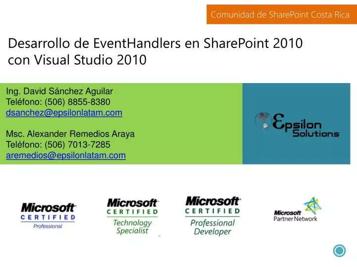 desarrollo de eventhandlers en sharepoint 2010 con visual studio 2010