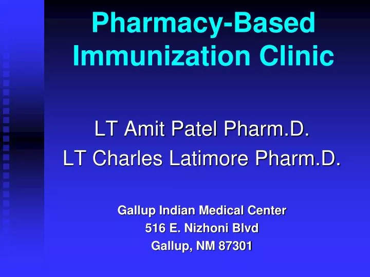 pharmacy based immunization clinic