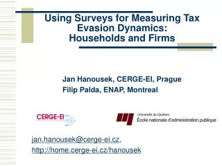 Using Surveys for Measuring Tax Evasion Dynamics: Households and Firms