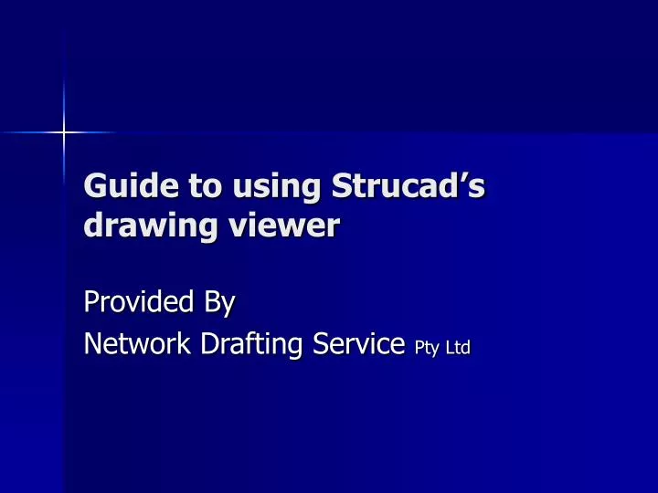 guide to using strucad s drawing viewer
