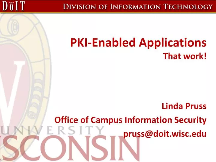pki enabled applications that work