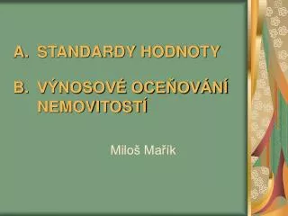 standardy hodnoty