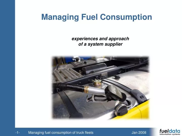 managing fuel consumption