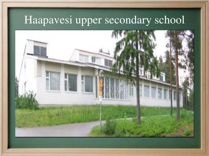 haapavesi upper secondary school