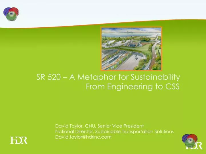 sr 520 a metaphor for sustainability