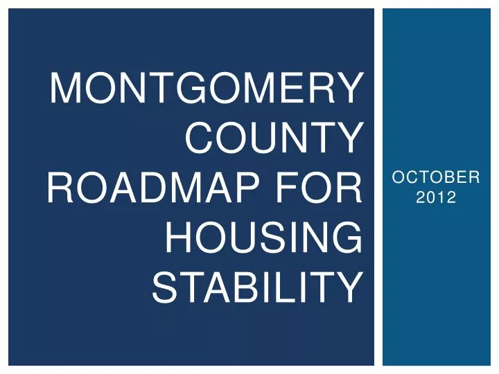 montgomery county roadmap for housing stability