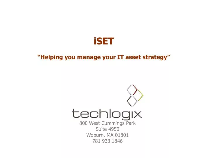 iset helping you manage your it asset strategy