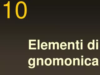 elementi di gnomonica