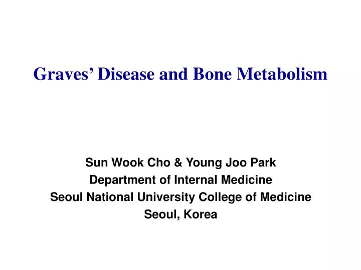 graves disease and bone metabolism