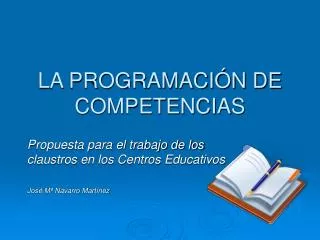 la programaci n de competencias