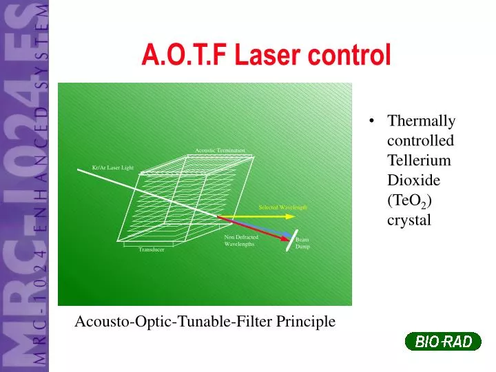a o t f laser control