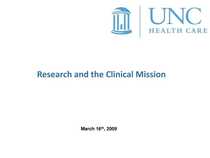research and the clinical mission