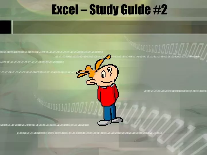 excel study guide 2