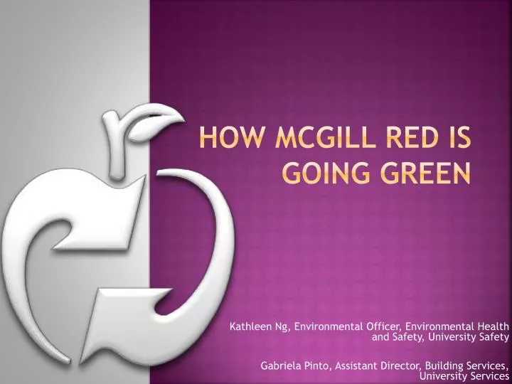 how mcgill red is going green