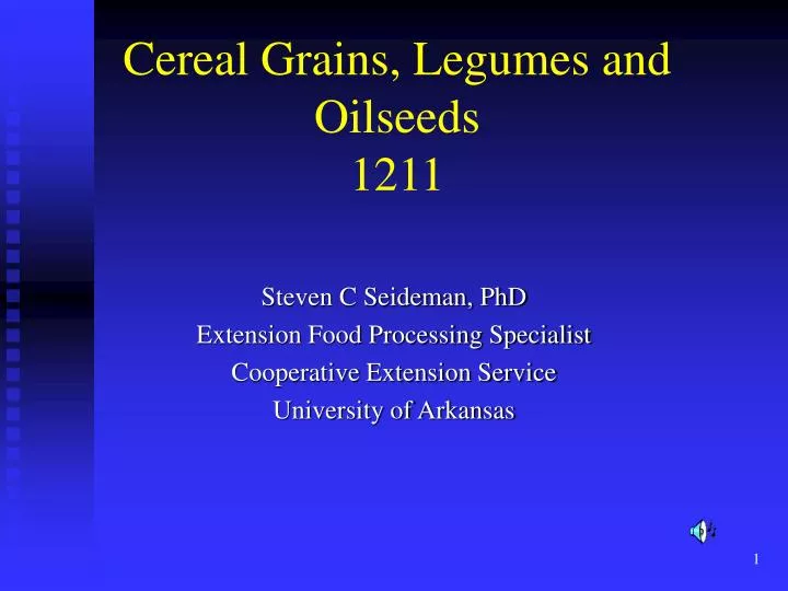 cereal grains legumes and oilseeds 1211
