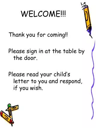 welcome