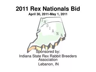 2011 Rex Nationals Bid April 30, 2011-May 1, 2011