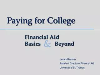 paying for college