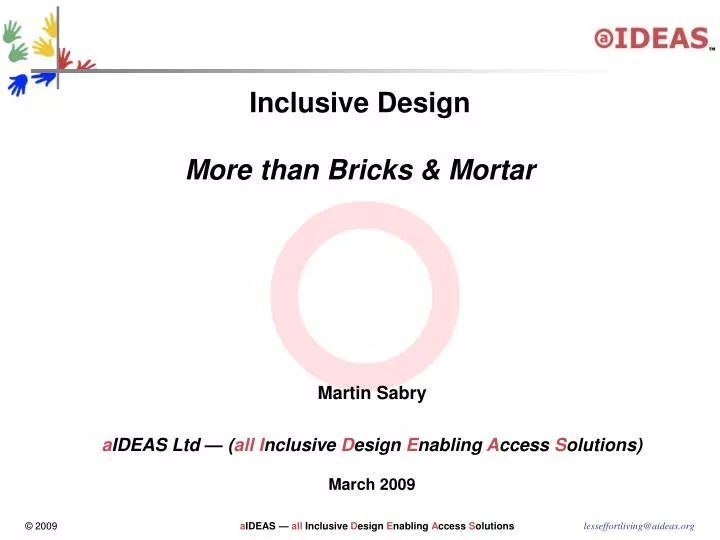 inclusive design more than bricks mortar