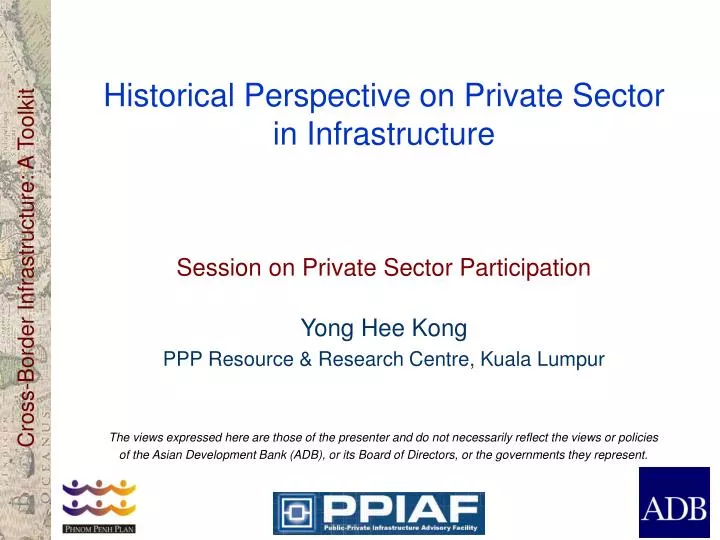historical perspective on private sector in infrastructure