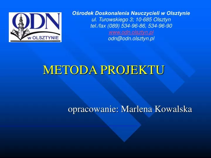 metoda projektu