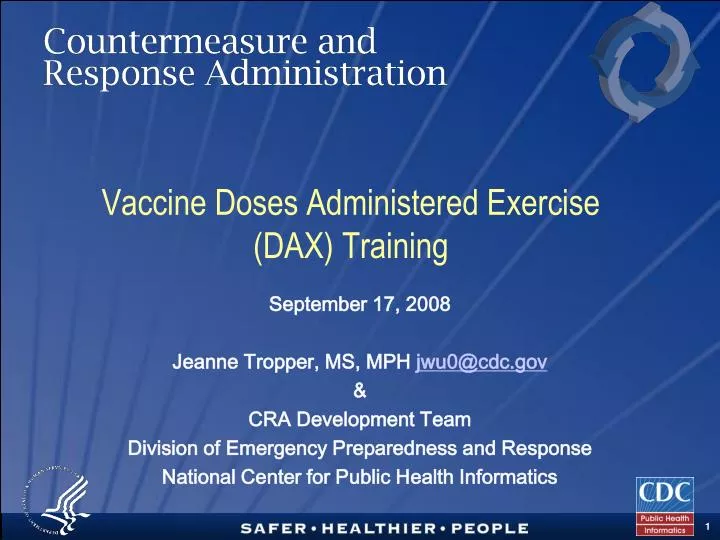 vaccine doses administered exercise dax training