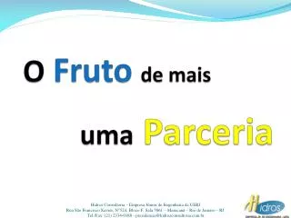 o fruto de mais