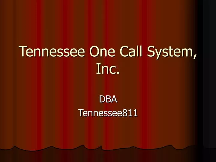 tennessee one call system inc