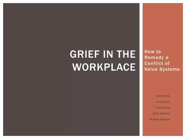grief in the workplace