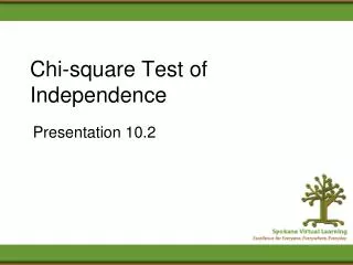 Chi-square Test of Independence