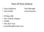 Port Of Port Orford