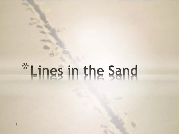 lines in the sand