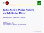 Carbon Pools in Wooden Products and Substitution Effects - slide 1