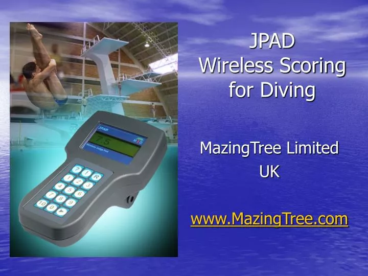 jpad wireless scoring for diving