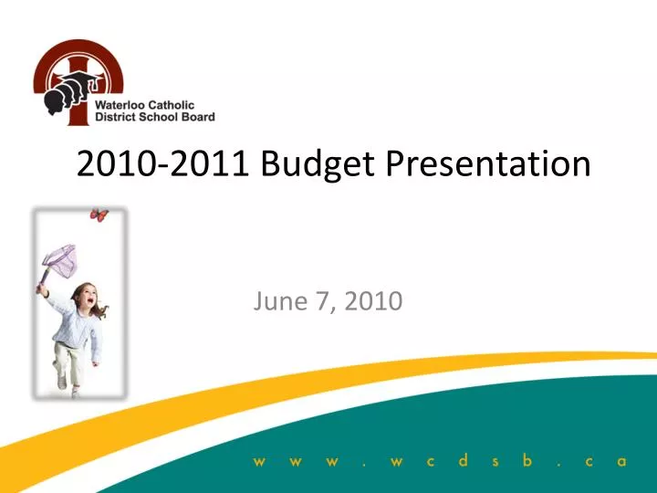 2010 2011 budget presentation
