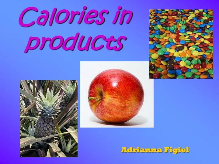 calories in products