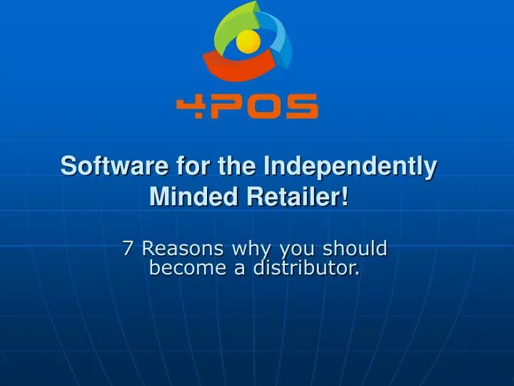 software for the independently minded retailer
