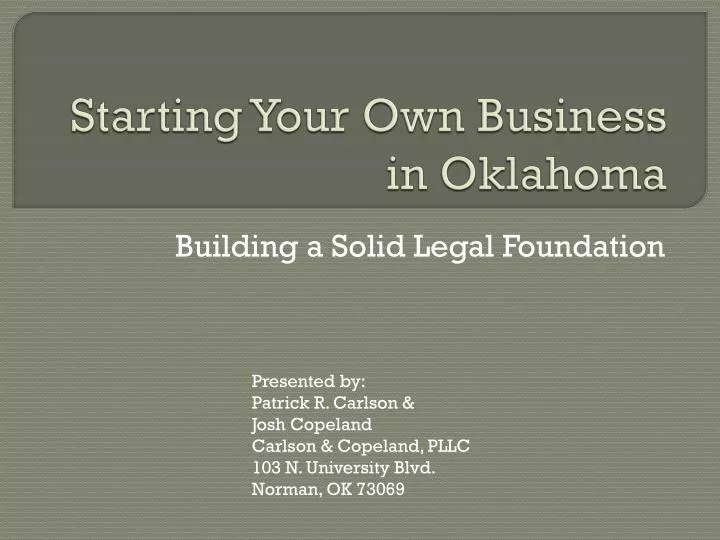 starting your own business in oklahoma