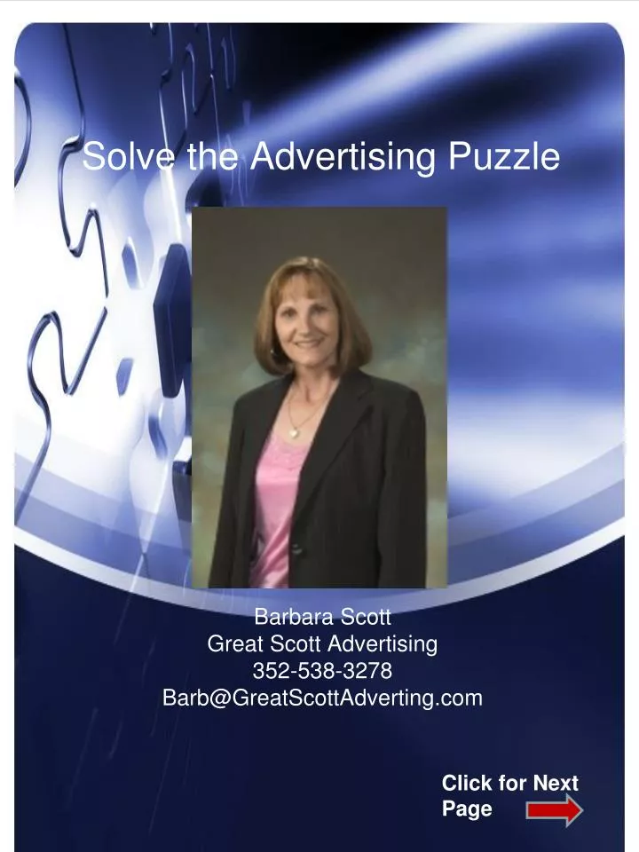 solve the advertising puzzle