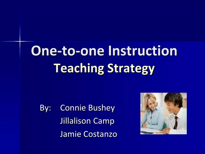 one to one instruction teaching strategy