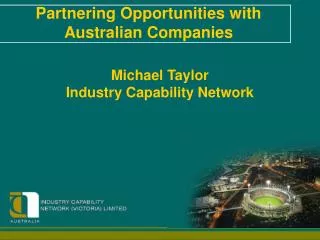 Michael Taylor Industry Capability Network