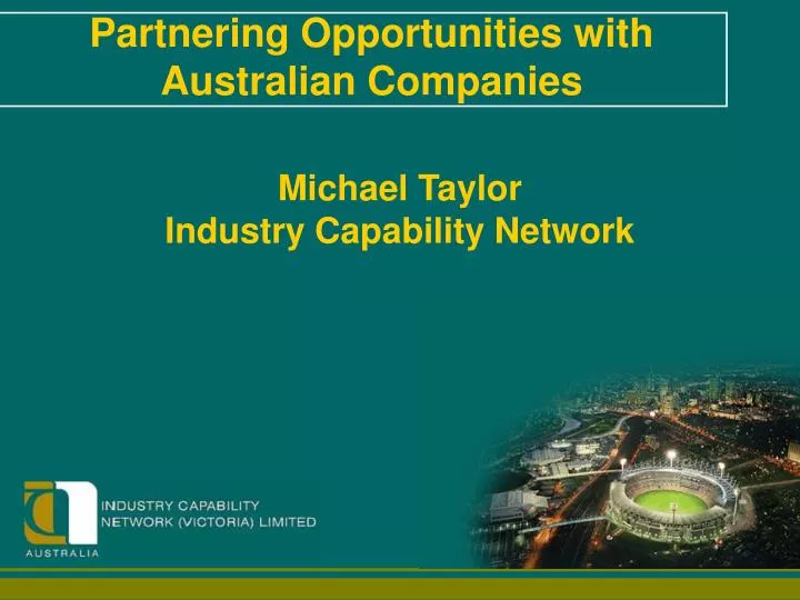 michael taylor industry capability network