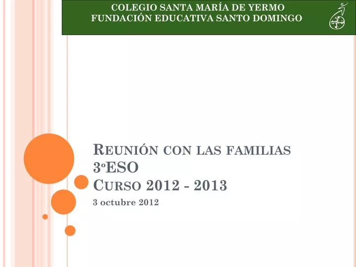 reuni n con las familias 3 eso curso 2012 2013