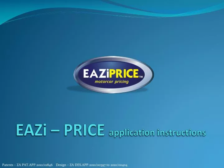 eazi price application instructions