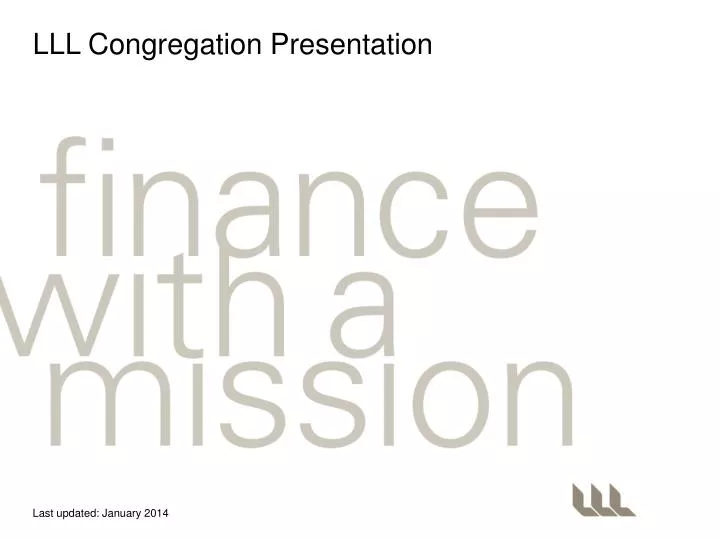 lll congregation presentation