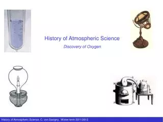 History of Atmospheric Science Discovery of Oxygen