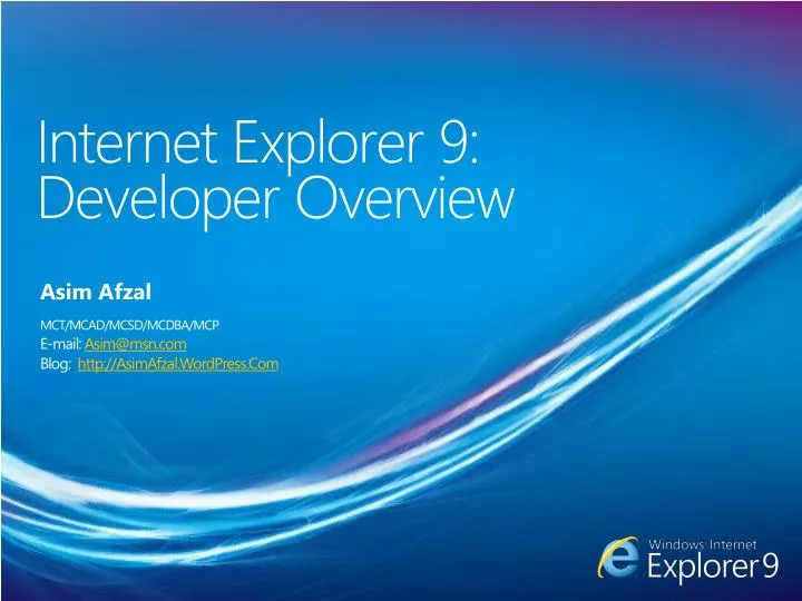 internet explorer 9 developer overview